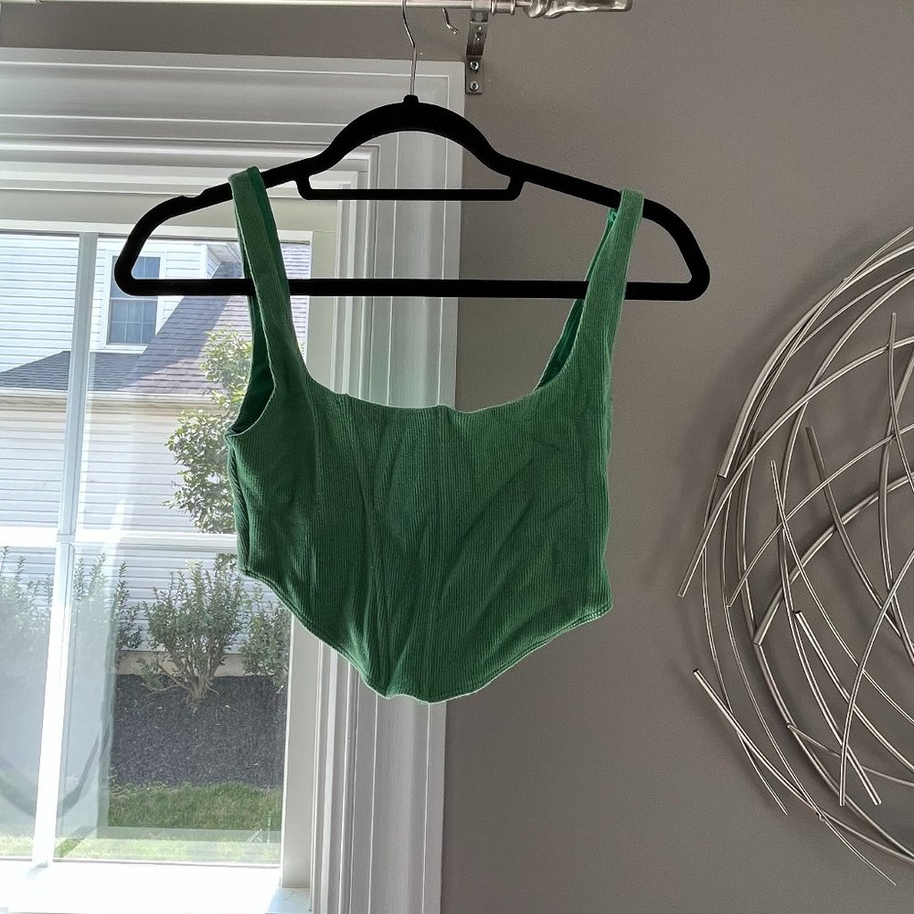 Green Princess Polly Crop Top